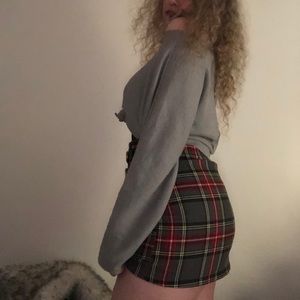 forever 21 grey off the shoulder oversized crop